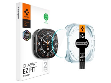 Protectores de pantalla de vidrio templado Spigen Glas.TR EZ Fit AC (paquete de 2) para Samsung Gala Protectores de pantalla de vidrio templado Spigen Glas.TR EZ Fit AC (paquete de 2) para Samsung Gala