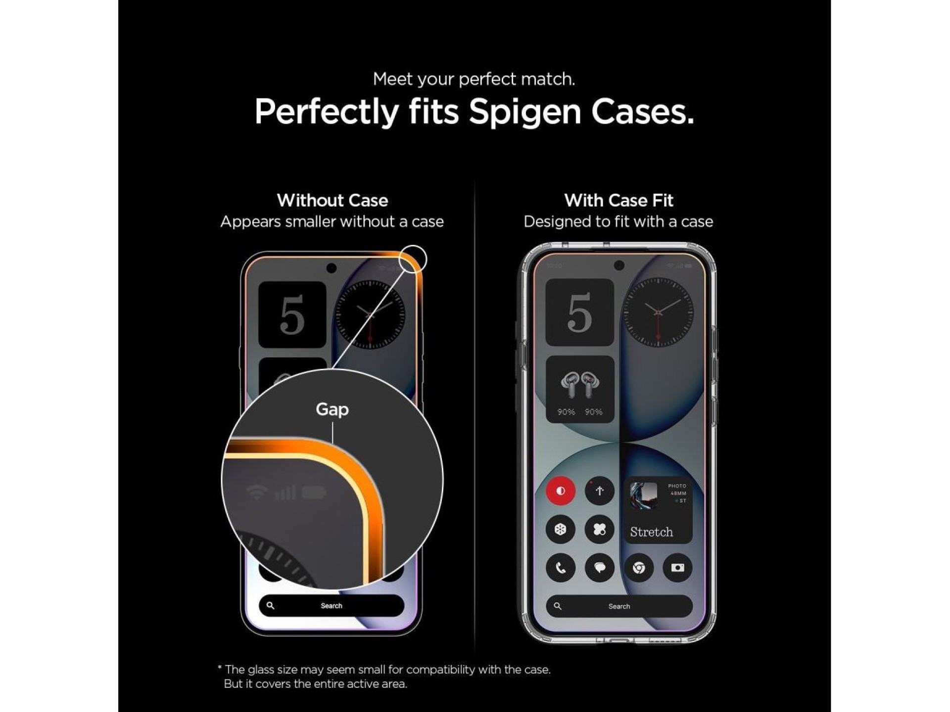 Spigen Glas.tR EZ Fit Pro 2-Pack Tempered Glass for Nothing Phone 4A