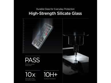 Spigen Glas.tR EZ Fit Pro Paquete de 2 protectores de pantalla de vidrio templado para iPhone 4A Spigen Glas.tR EZ Fit Pro Paquete de 2 protectores de pantalla de vidrio templado para iPhone 4A