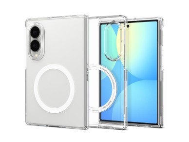 Funda Spigen AirSkin MagFit MagSafe para Samsung Galaxy Z Fold 8 - Transparente y blanca