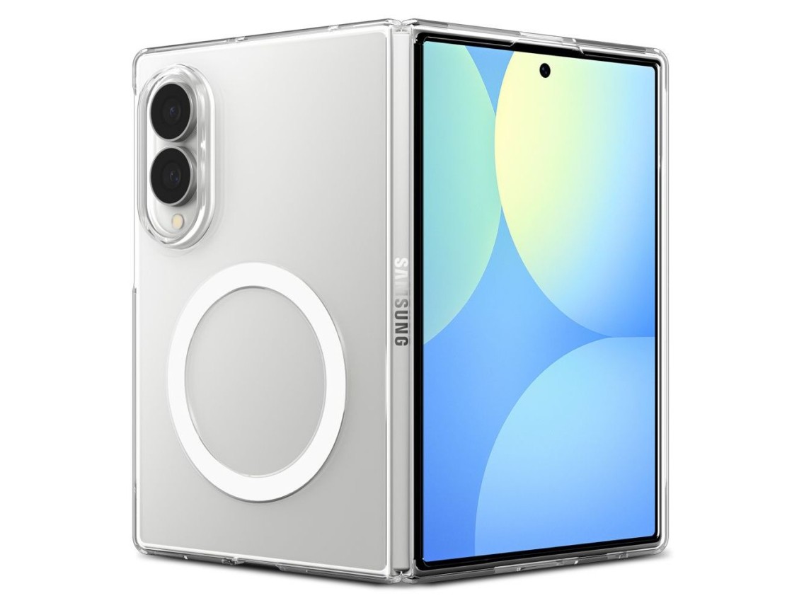 Spigen AirSkin MagFit MagSafe Case for Samsung Galaxy Z Fold 8 - Clear and White