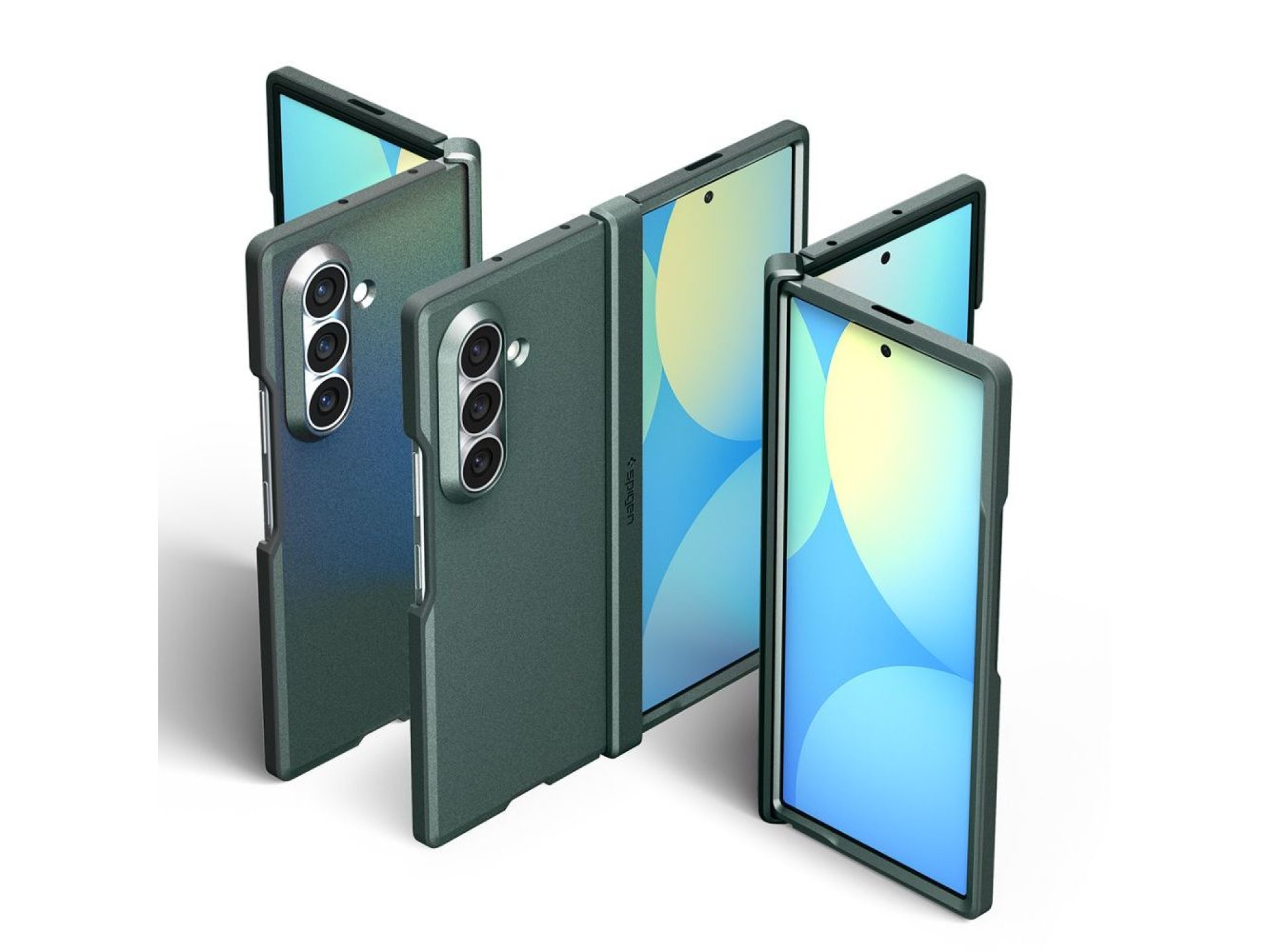 Capa Spigen Tough Armor Pro MagFit MagSafe para Samsung Galaxy Z Fold 8 Ultra - Verde Escuro