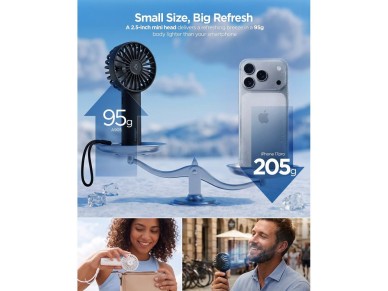 Ventilador port�til de mano Spigen A905 Mini - Negro