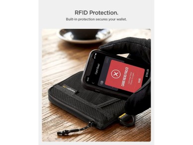 Spigen LF300 RFID Wallet - Black Spigen LF300 RFID Wallet - Black