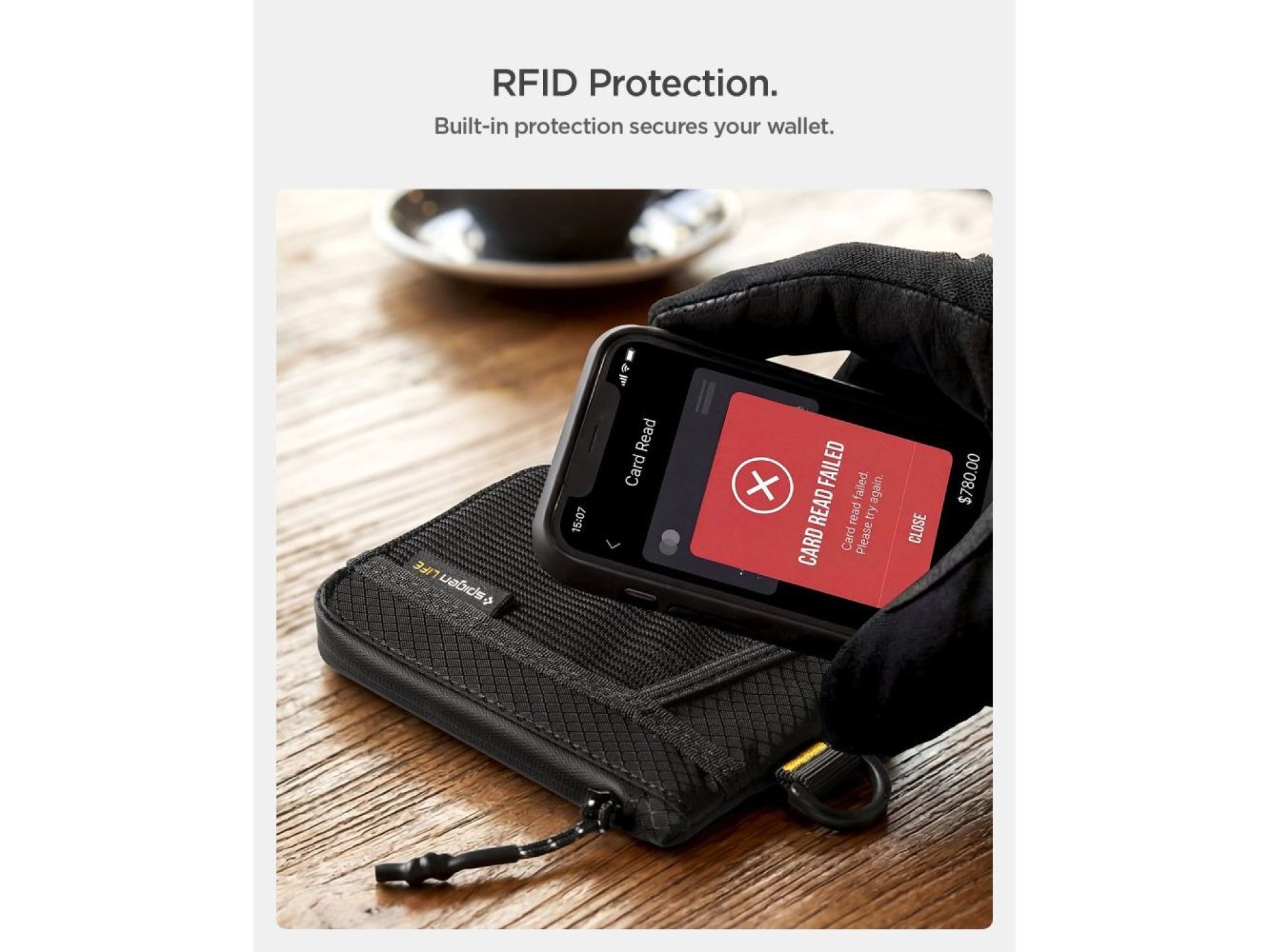 Spigen LF300 RFID Wallet - Black