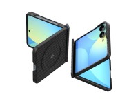 Capa Spigen AirSkin Aramid MagFit MagSafe para Samsung Galaxy Z Flip 8 - Preta