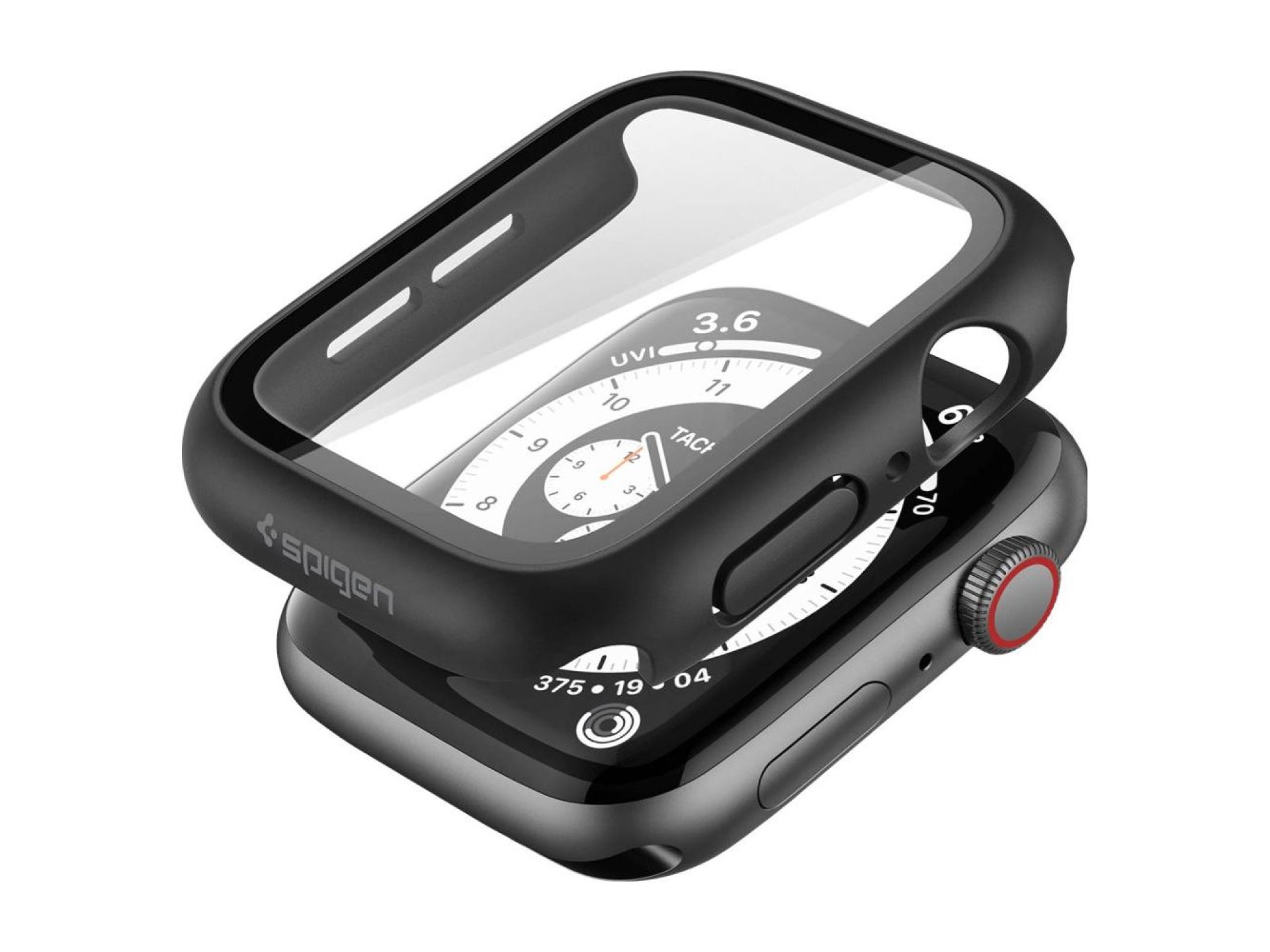 Spigen Thin Fit 360 Case for Apple Watch 44mm - Black