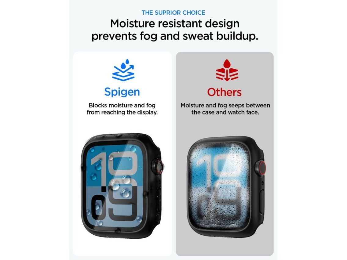 Spigen Thin Fit 360 Case for Apple Watch 44mm - Black