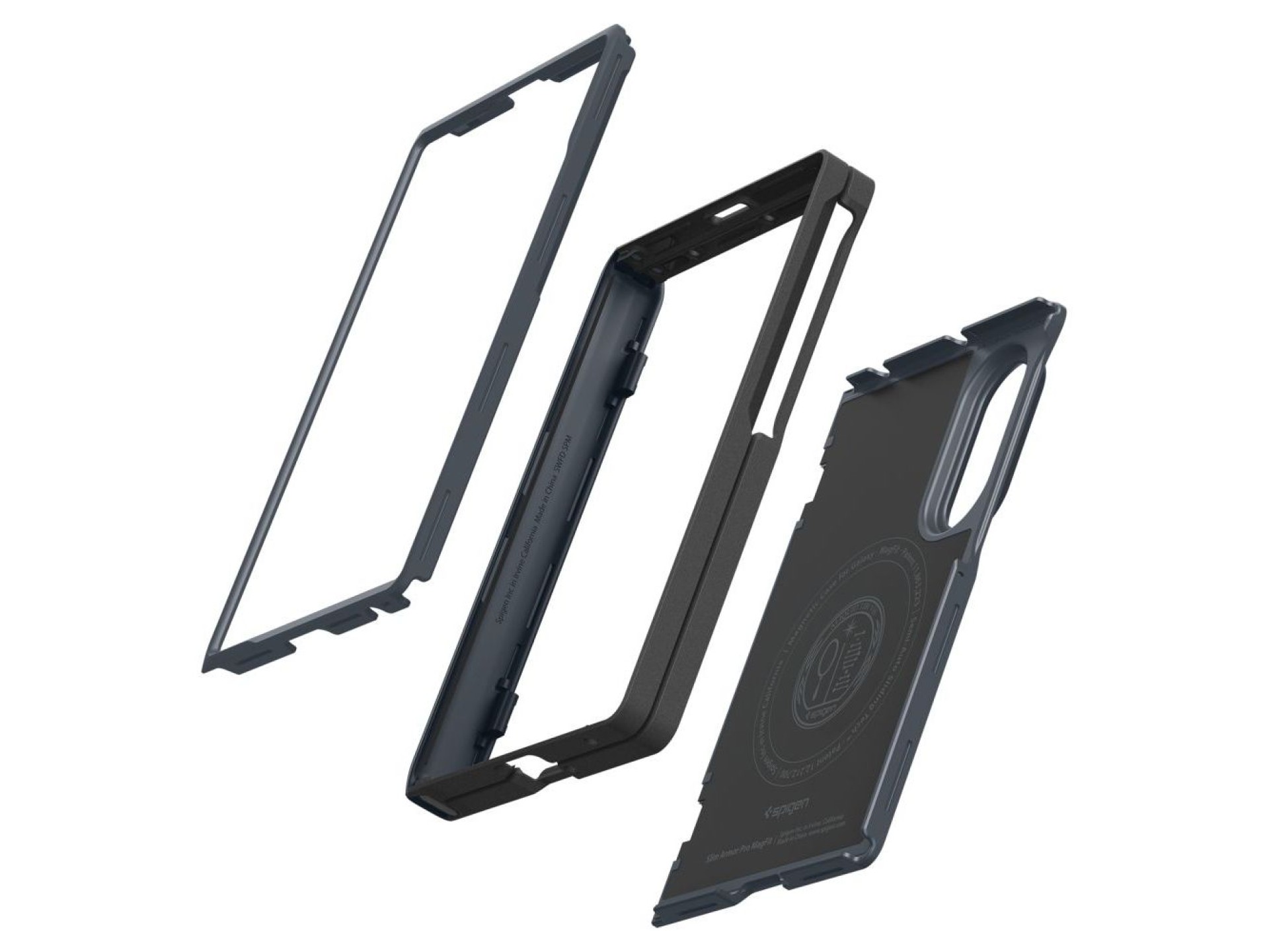 Capa Spigen Slim Armor Pro Magsafe para Samsung Galaxy Z Fold 8 - Cinza Escuro
