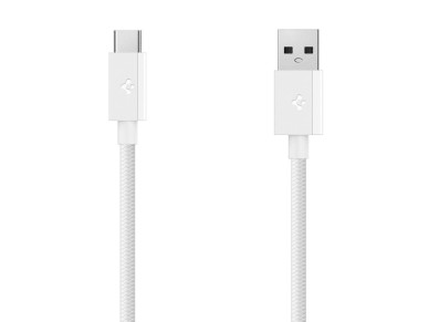 Cabo USB-C Spigen Essential EB6015AC 60W 150 cm - Branco Cabo USB-C Spigen Essential EB6015AC 60W 150 cm - Branco