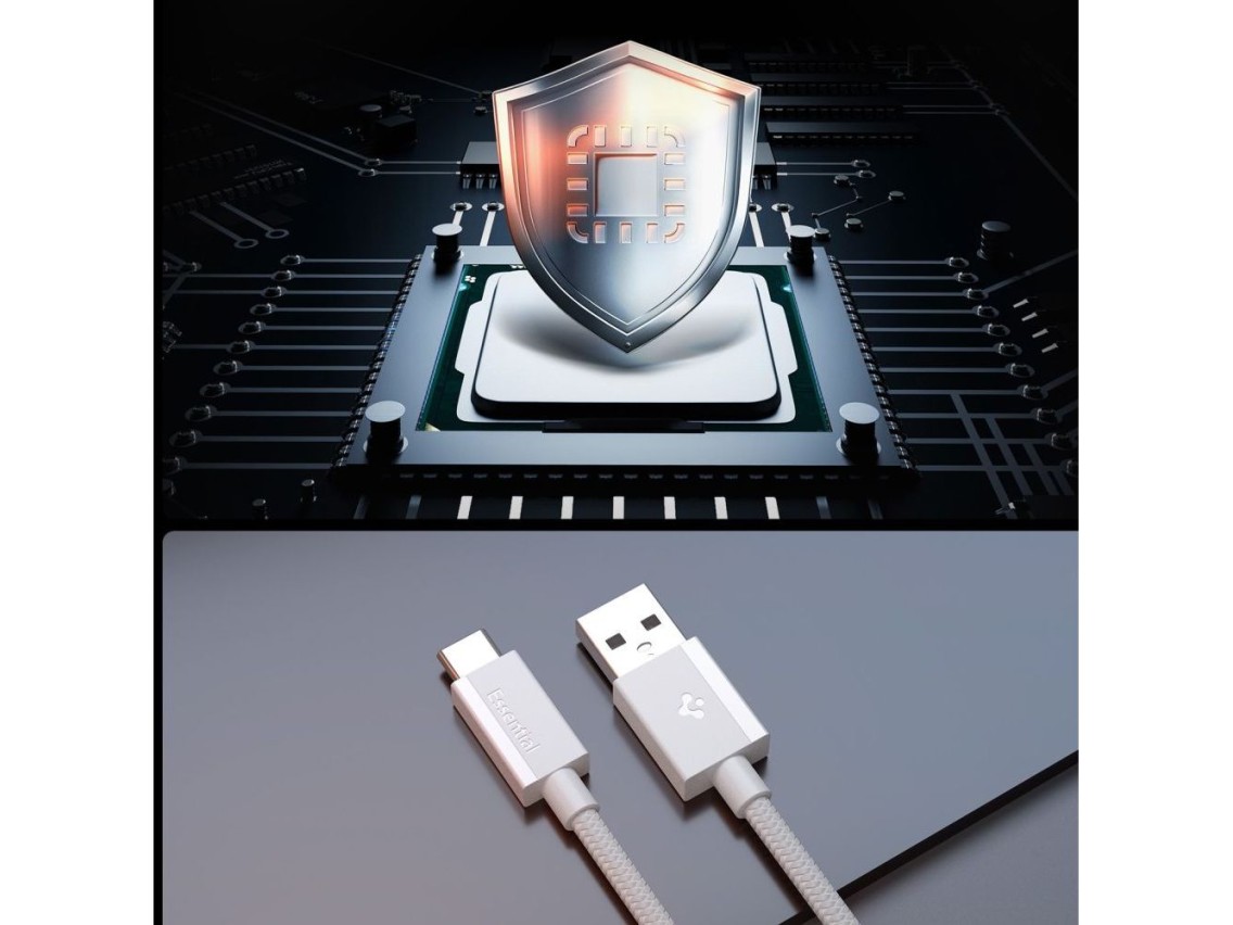 Spigen Essential EB6015AC USB-C Cable 60W 150 cm - White