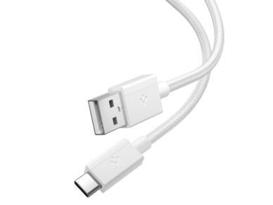 Cabo USB-C Spigen Essential EB6015AC 60W 150 cm - Branco Cabo USB-C Spigen Essential EB6015AC 60W 150 cm - Branco