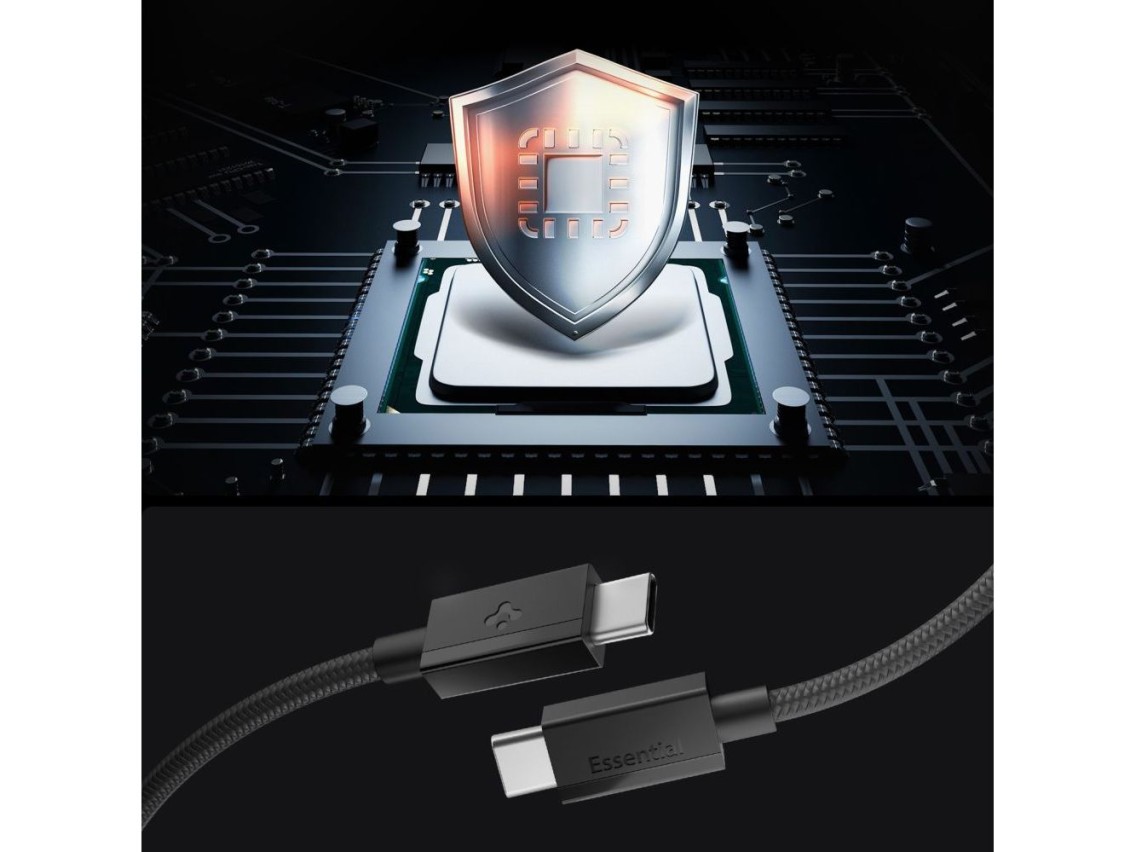 Spigen Essential EB6015CC USB-C Cable 60W 150 cm - Black