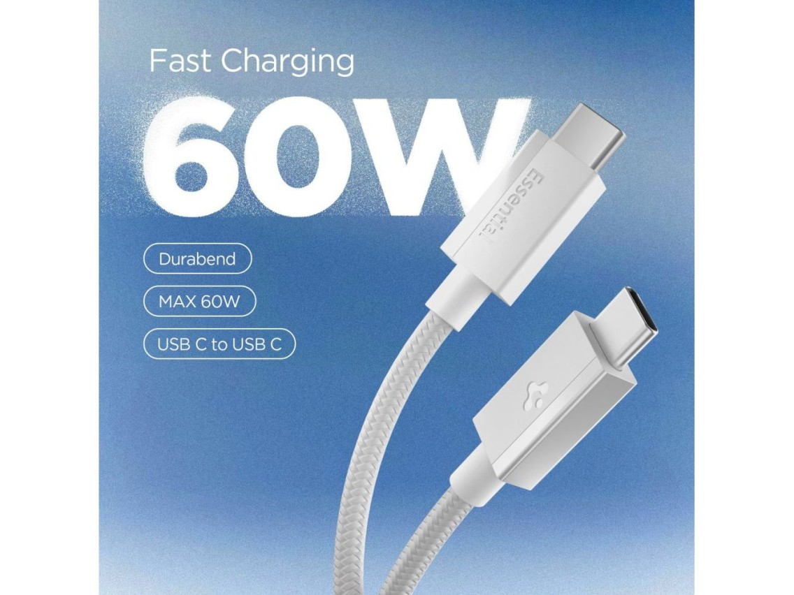 Spigen Essential EB6015CC USB-C Cable 60W 150 cm - White