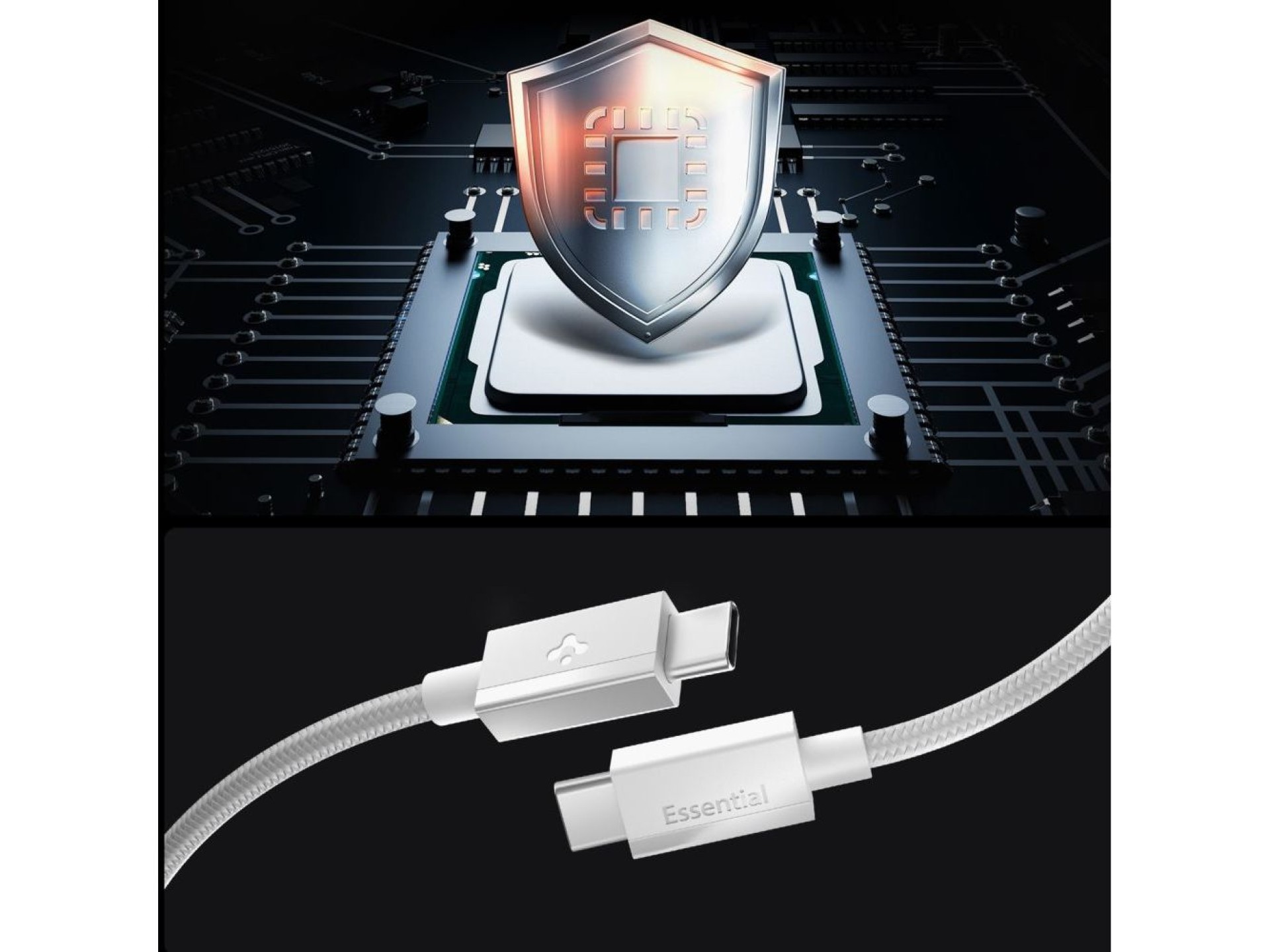 Spigen Essential EB6015CC USB-C Cable 60W 150 cm - White