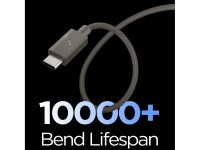 Cabo USB-C Spigen Essential EB6015CC 60W 150 cm - Cinza Escuro Cabo USB-C Spigen Essential EB6015CC 60W 150 cm - Cinza Escuro