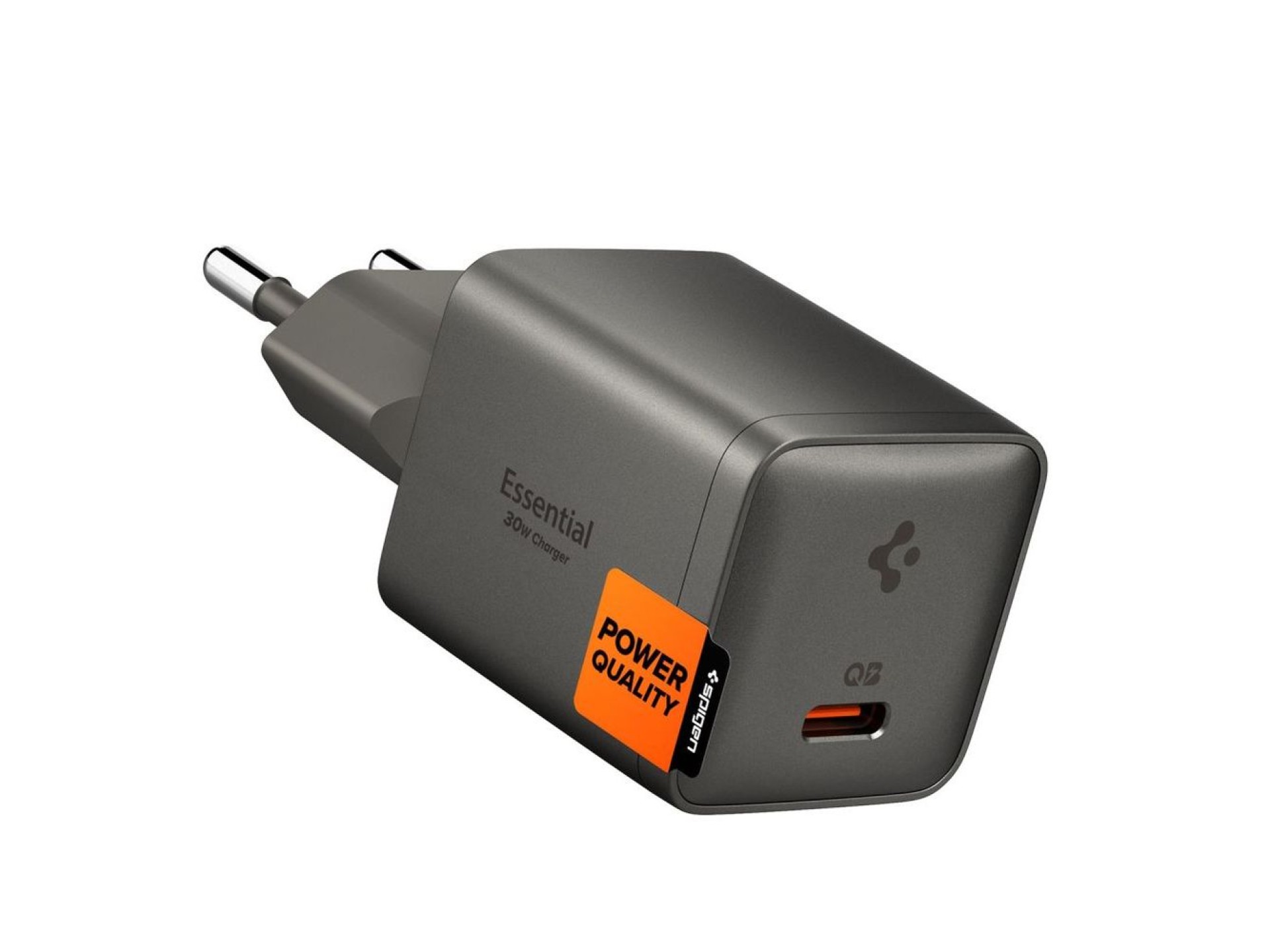 Spigen Essential EE301EU 1-Port 30W Wall Charger - Dark Gray