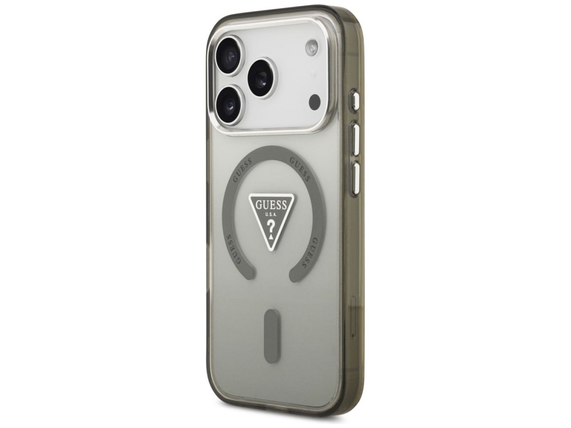 Funda Guess IML con logotipo triangular degradado y MagSafe para iPhone 17 Pro Max - Verde