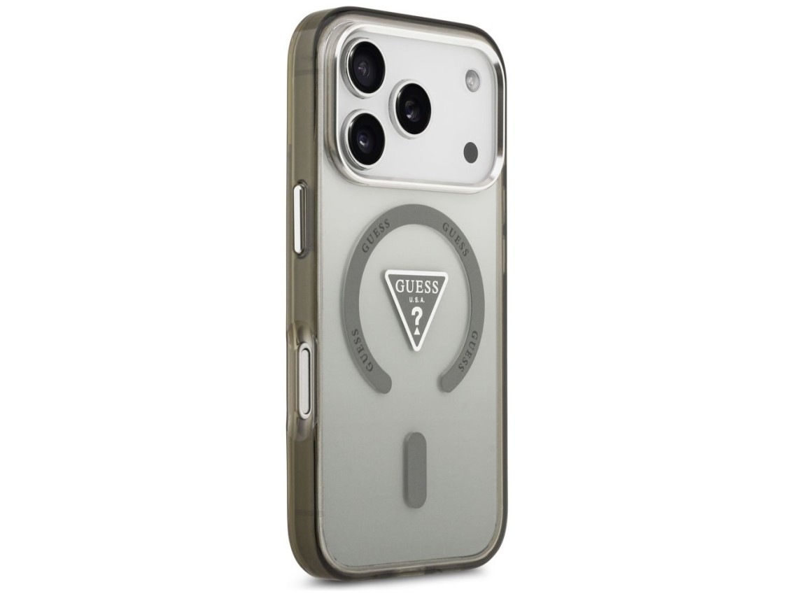 Guess IML Gradient Triangle Logo MagSafe Case for iPhone 17 Pro Max - Green