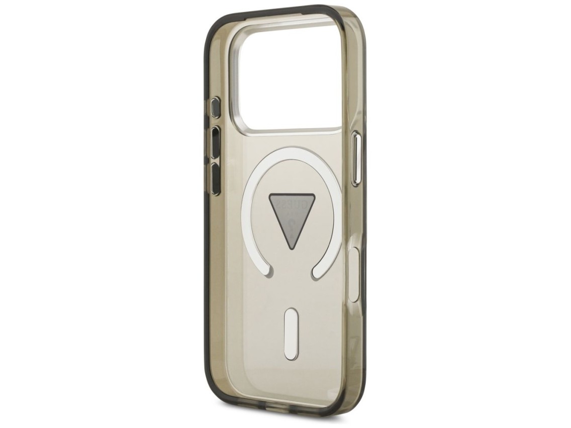 Funda Guess IML con logotipo triangular degradado y MagSafe para iPhone 17 Pro Max - Verde