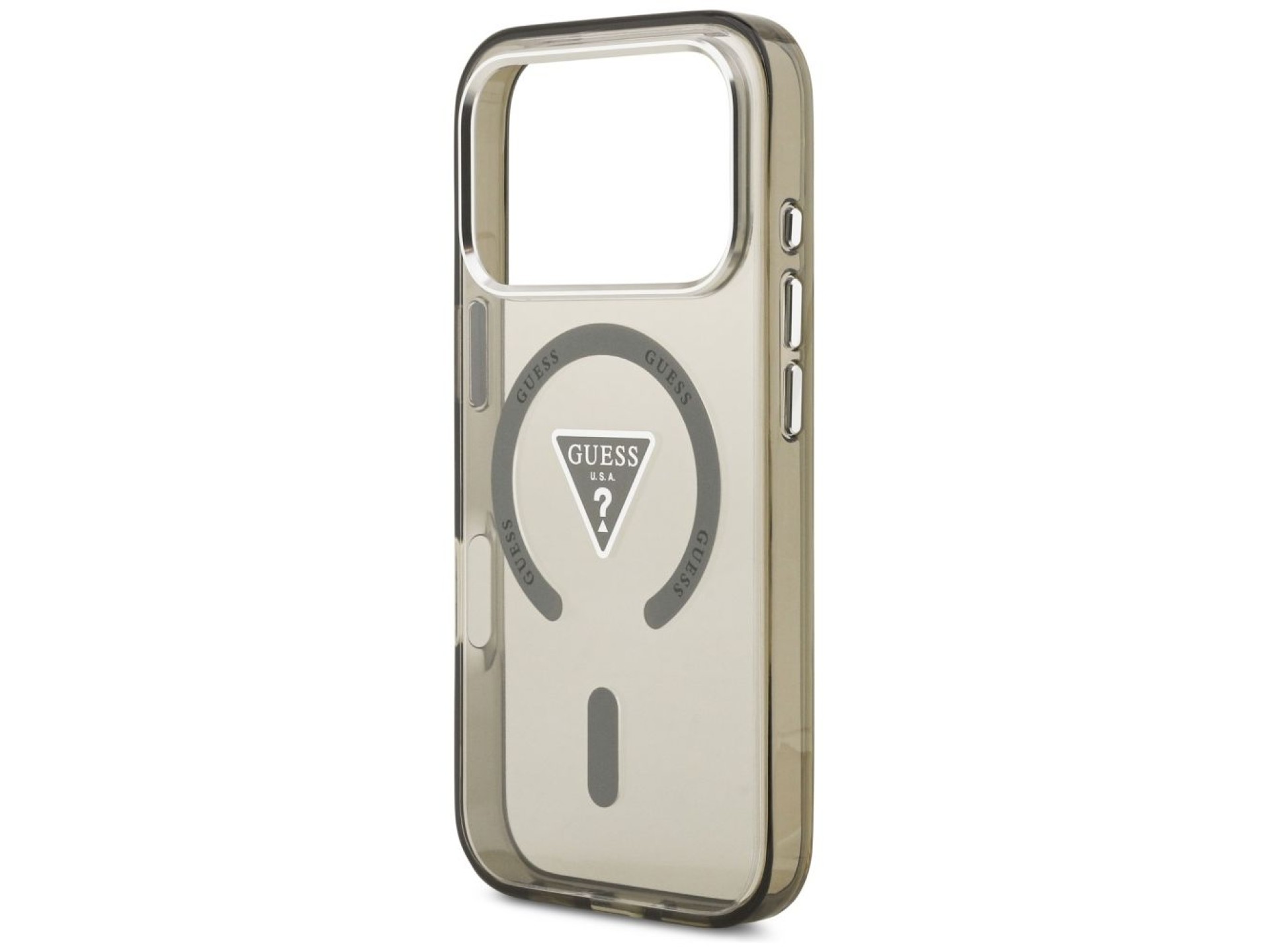 Funda Guess IML con logotipo triangular degradado y MagSafe para iPhone 17 Pro Max - Verde