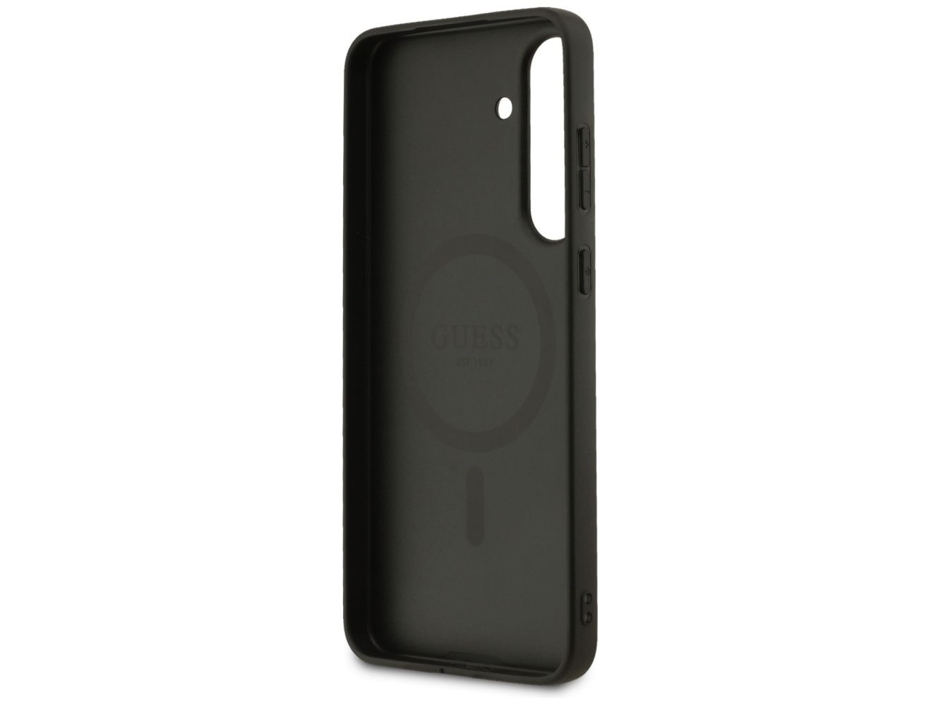 Funda Guess 4G Ring Classic Logo MagSafe para Samsung Galaxy S25 FE - marrón