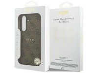 Funda Guess 4G Ring Classic Logo MagSafe para Samsung Galaxy S25 FE - marrón Funda Guess 4G Ring Classic Logo MagSafe para Samsung Galaxy S25 FE - marrón