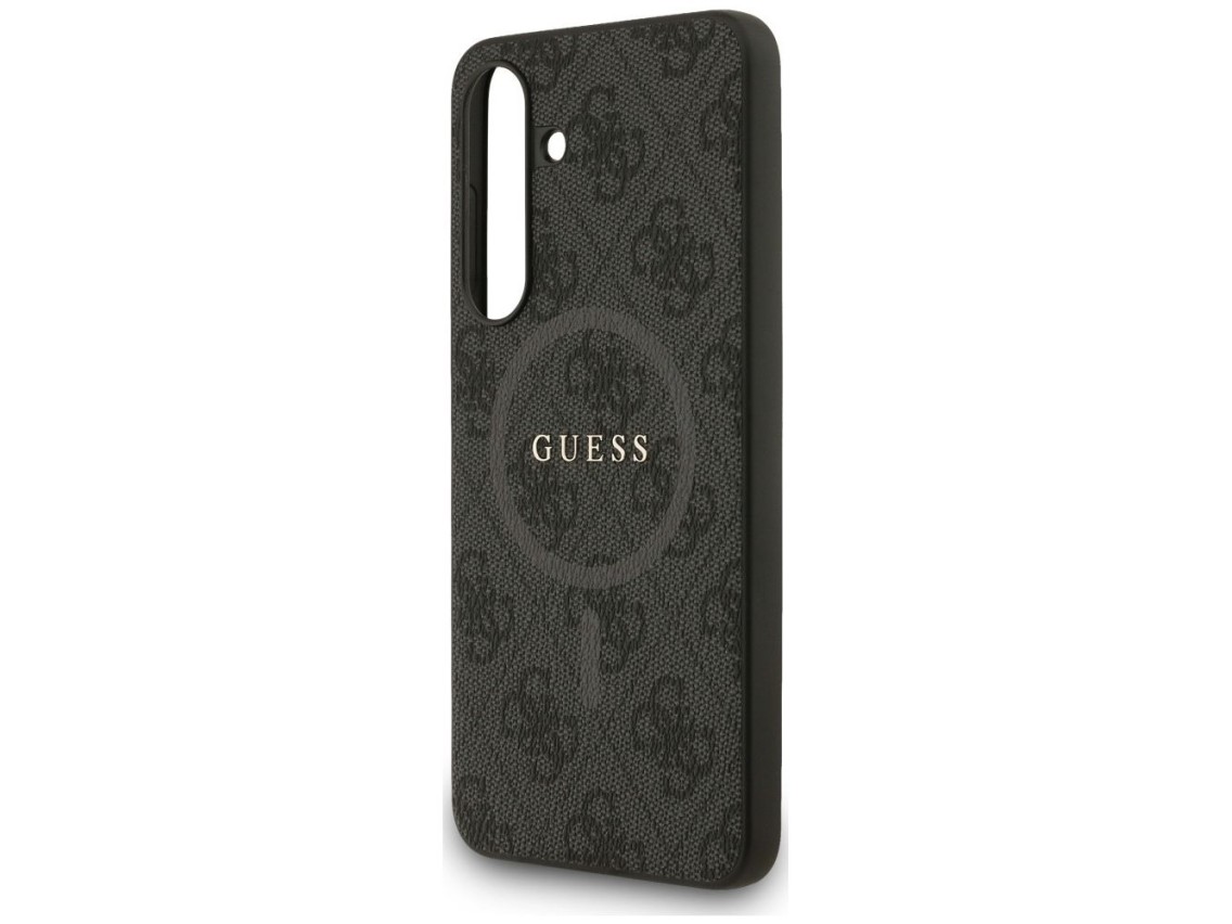 Capa Guess 4G Ring Classic Logo MagSafe para Samsung Galaxy S25 FE - preta
