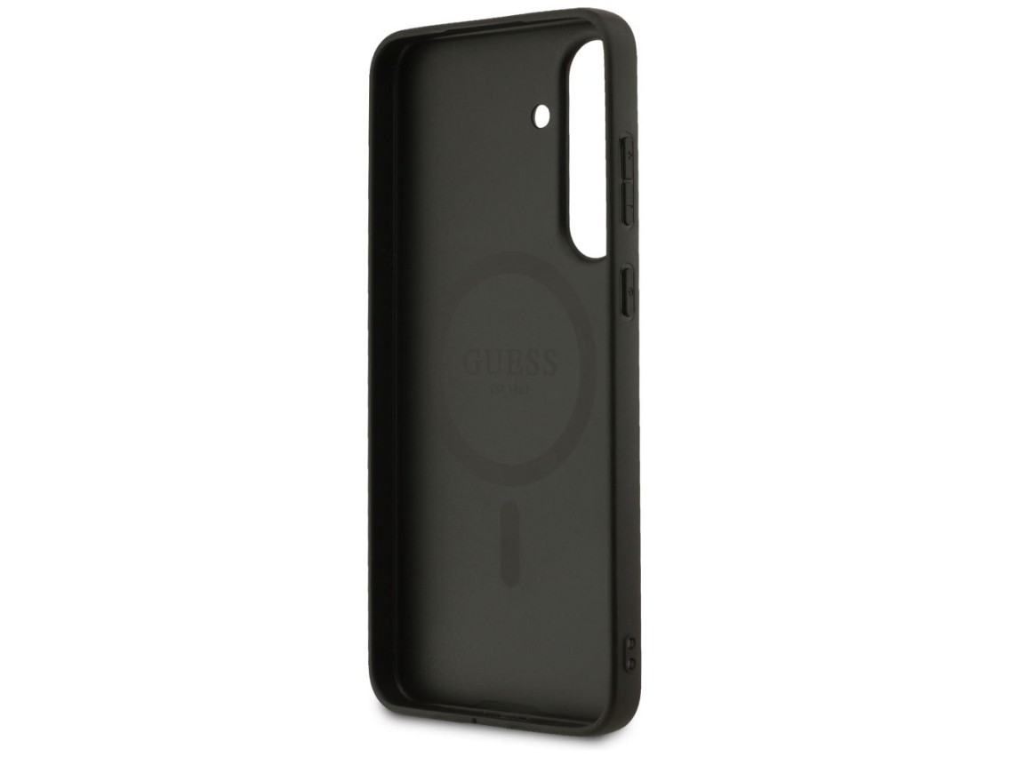 Funda Guess 4G Ring Classic Logo MagSafe para Samsung Galaxy S25 FE - marrón