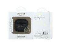 Capa para AirPods 4 Guess GUA4G4GSMK preta/preta, cole��o Charm 4G