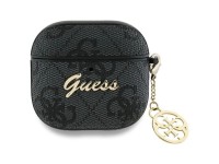 Capa para AirPods 4 Guess GUA4G4GSMK preta/preta, cole��o Charm 4G
