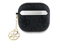 Capa para AirPods 4 Guess GUA4G4GSMK preta/preta, cole��o Charm 4G