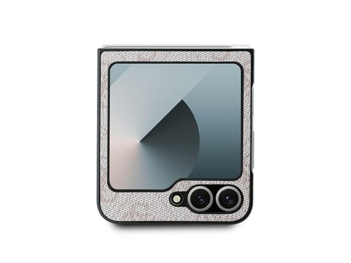 Guess Leather 4G Metal Logo Case for Samsung Galaxy Z Flip 6 - Pink