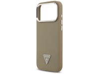 Guess Grained Triangle Logo MagSafe case for iPhone 17 Pro Max - brown Guess Grained Triangle Logo MagSafe case for iPhone 17 Pro Max - brown