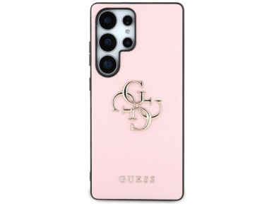 Guess Grained Big 4G Logo Small Classic Logo case for Samsung Galaxy S25 Ultra - pink Guess Grained Big 4G Logo Small Classic Logo case for Samsung Galaxy S25 Ultra - pink