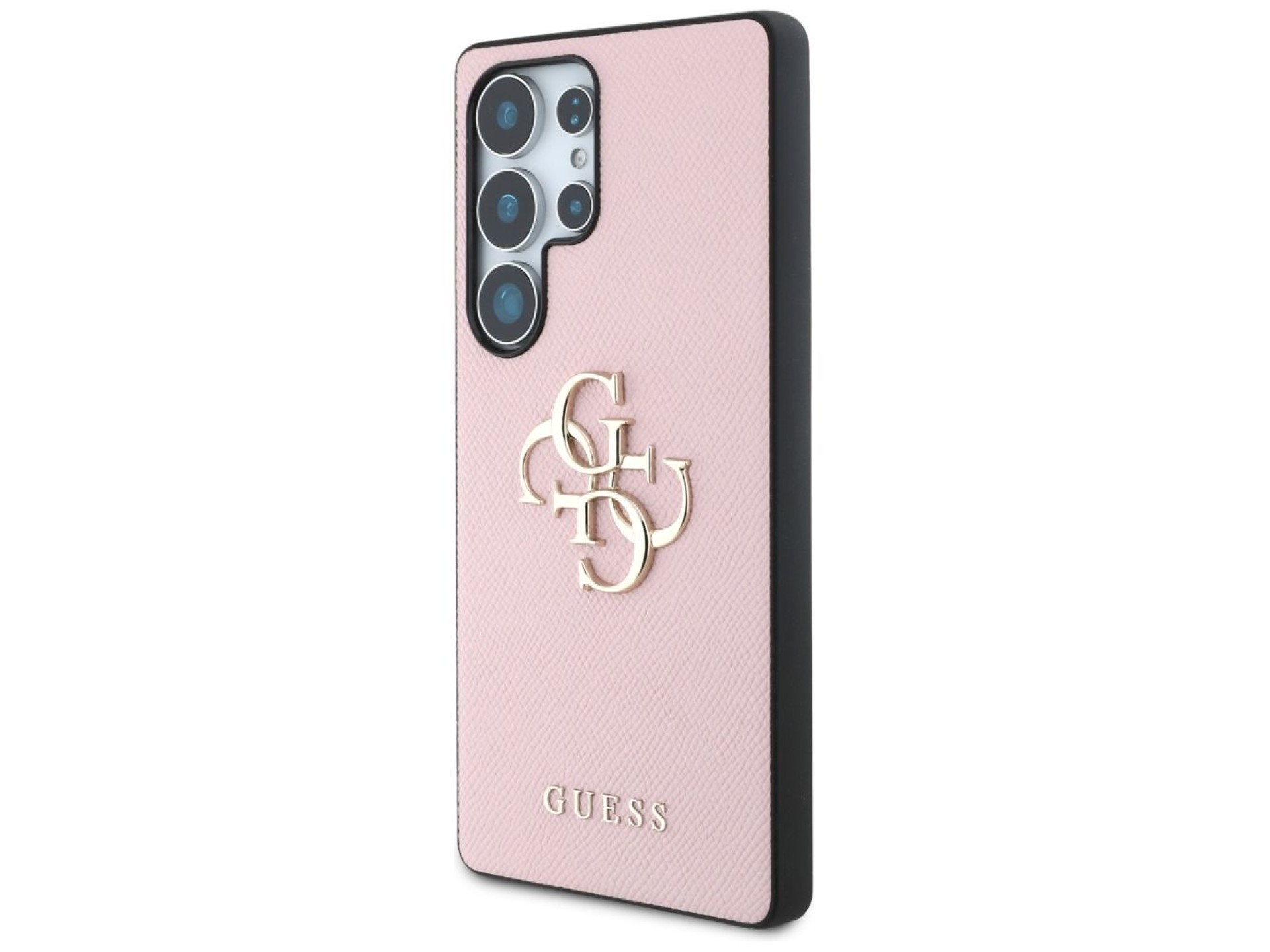Funda Guess Grained Big 4G Logo Small Classic Logo para Samsung Galaxy S25 Ultra - rosa