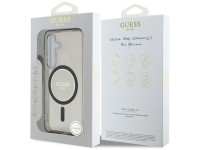Guess Glitter Circle Classic Logo MagSafe case for Samsung Galaxy S25 - black Guess Glitter Circle Classic Logo MagSafe case for Samsung Galaxy S25 - black