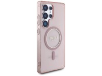 Guess Glitter Circle Classic Logo MagSafe case for Samsung Galaxy S25 Ultra - pink Guess Glitter Circle Classic Logo MagSafe case for Samsung Galaxy S25 Ultra - pink