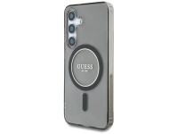 Guess Glitter Circle Classic Logo MagSafe case for Samsung Galaxy S25 - black Guess Glitter Circle Classic Logo MagSafe case for Samsung Galaxy S25 - black