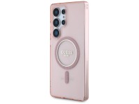 Guess Glitter Circle Classic Logo MagSafe case for Samsung Galaxy S25 Ultra - pink Guess Glitter Circle Classic Logo MagSafe case for Samsung Galaxy S25 Ultra - pink