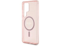 Guess Glitter Circle Classic Logo MagSafe case for Samsung Galaxy S25 Ultra - pink Guess Glitter Circle Classic Logo MagSafe case for Samsung Galaxy S25 Ultra - pink