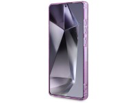 Guess Glitter Flowers Triangle Buttons MagSafe case for Samsung Galaxy S25 Ultra - purple Guess Glitter Flowers Triangle Buttons MagSafe case for Samsung Galaxy S25 Ultra - purple