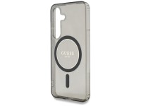 Guess Glitter Circle Classic Logo MagSafe case for Samsung Galaxy S25 - black Guess Glitter Circle Classic Logo MagSafe case for Samsung Galaxy S25 - black