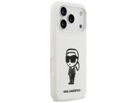 Karl Lagerfeld Silicone Karl Sketch & Logo MagSafe Case for iPhone 17 Pro - White Karl Lagerfeld Silicone Karl Sketch & Logo MagSafe Case for iPhone 17 Pro - White