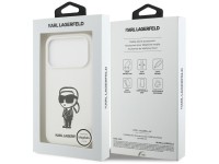 Karl Lagerfeld Silicone Karl Sketch & Logo MagSafe Case for iPhone 17 Pro - White Karl Lagerfeld Silicone Karl Sketch & Logo MagSafe Case for iPhone 17 Pro - White