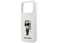Karl Lagerfeld Silicone Karl Sketch & Logo MagSafe Case for iPhone 17 Pro - White Karl Lagerfeld Silicone Karl Sketch & Logo MagSafe Case for iPhone 17 Pro - White
