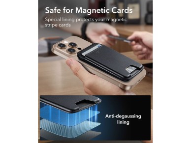 ESR Classic RFID Magnetic Wallet Stand MagSafe - Black ESR Classic RFID Magnetic Wallet Stand MagSafe - Black