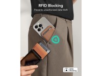ESR Classic RFID Magnetic Wallet Stand MagSafe for Phone - Brown ESR Classic RFID Magnetic Wallet Stand MagSafe for Phone - Brown