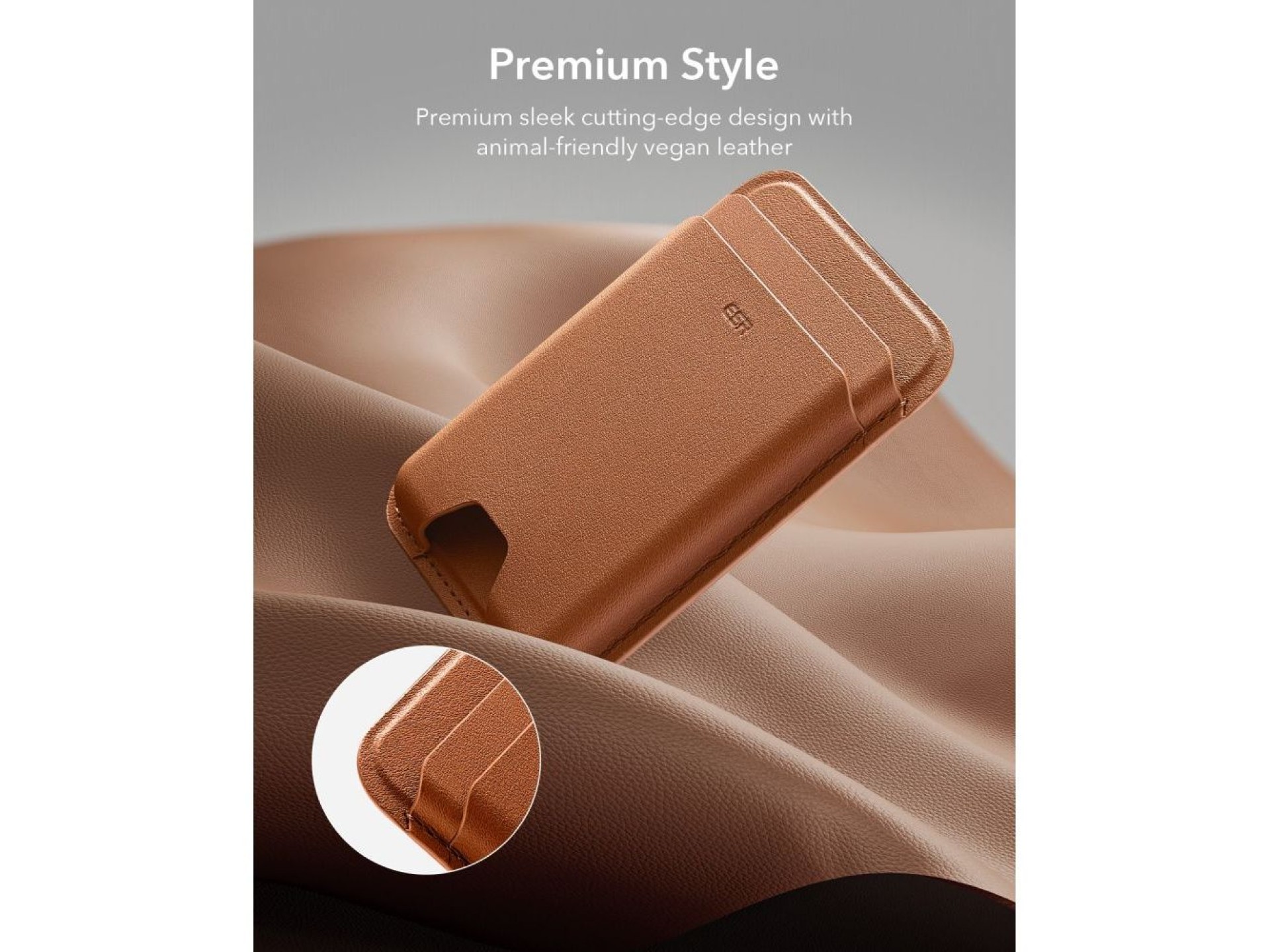 ESR Classic Magnetic Wallet MagSafe for Phone - Brown