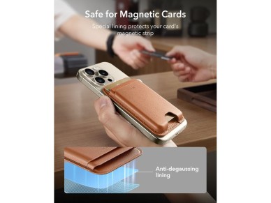 ESR Classic Magnetic Wallet MagSafe for Phone - Brown ESR Classic Magnetic Wallet MagSafe for Phone - Brown